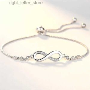 Bangle New 925 Sterling Silber Schönes Kristallarmband Geeignet für Frauen modische Schmuckfeier Hochzeit Accessoires Valentinstag Geschenke YQ240409