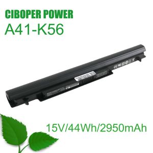 Batterien CP New Laptop Battery A41K56 15V/2950MAH/44WH für K46 K46C K46CA K46CM K56 K56CA K56CM S46C S56C R505CA A31K56 A32K56 A42K56