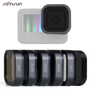 Cameras SOONSUN CPL ND8 ND16 ND32 ND64 Filter for GoPro Hero 11 10 9 Black Filter Kit Go Pro 9 10 11 ND Filter Camera Lens Accessories