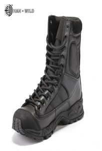 Botas do exército militar Men Black Leather Desert Combat Work Sapatos de inverno Mens tornozelo Tactical Boot Man Plus Tamanho 2108304998698
