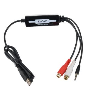 اللاعب EZCAP216 USB Audio Capture تحويل أي صوت إلى فينيل مسجل الكاسيت الرقمي إلى MP3