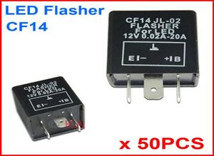 50PCS CF14 JL02 LEDフラッシャー3ピン電子リレーモジュール固定オートモーターLED SMDターンライトエラーフラッシュブランカー12V 001210103