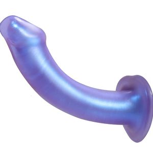 Neue 7,5 -Zoll -Gelee kleine Dildos für Anfänger realistische Analdildo mit Saugnapfbecher Flexibler Strapon Penis sexy Spielzeug Frauen Männer Männer