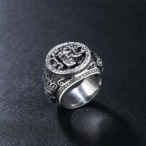 Nordic Mythology Medusa Snake Ring Men 14K Gold Punk Street Snake Hair Medusa Ring For Men Fashion Jewelry Gifts