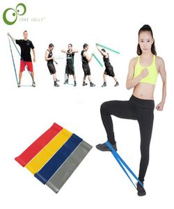 4 Pcs Set 2016 New Multi Colored Pilates Yoga Crossfit Latex Fitness Resis3162218
