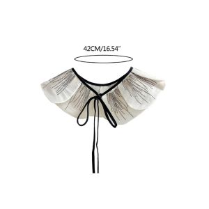 Colletto in pizzo camicia staccabile da colletto camicette a strati colletti bowknot collare per donne accessori per abiti da ragazza all'ingrosso