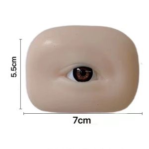 3D Silicone Eyebrow Tattoo Practice Model Realistic Textured Microblading Left Right Eyes Practice Women Face Makeup