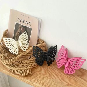 New Oversized Large Hollow Butterfly Grab Clip Hairpin Cute Korea Fairy Head Accessories For Women Girl Party Jewelry Hair Claws