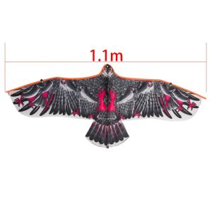 1,1 m Eagle Kite mit 30 Meter Kite Linie Große Eagle Fly Bird Kites Kinder Beste Geschenkfamilienausflüge Garten Outdoor Sportspiel