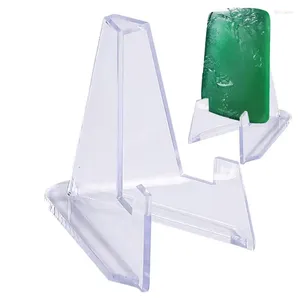 Decorative Plates Mini Easels Display Stand Clear Acrylic Easel For Coin Holder Weddings Trade