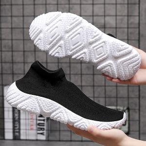 Boots Comfortable Walking Shoes Men Lightweight Casual Men Socks Shoes Breathable Slip on Sneakers Mens Loafers Big Size 3946