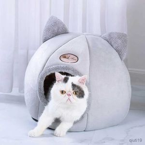 Kedi yatak mobilya evcil köpek kedi çadır ev kulübesi kış sıcak yumuşak katlanabilir uyku mat pedi