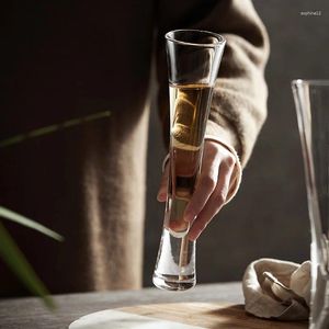 Vinglas med små midja vattenglas kopp lyx transparent champagne kreativ oregelbundenhet kök dricker 110 ml