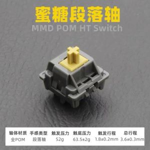 Keyboards Kelowna MMD Suger Switch Tactile 52g Full POM Two Stage Section Spring 5 Pins for Mechanical Keyboard Game PC GK61 Anne Pro 2