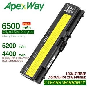 Batterier Apexway T520 Laptop Battery för Lenovo ThinkPad Edge L410 T420 T410 L420 T510 E40 E50 L512 L412 L421 L510 L520 SL410 SL510 W510