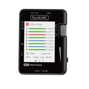 Toolkitrc MC8ミニサイズセルチェッカー32ビットバッテリーマルチチェッカーPWM出力PPM SBUS READOUT USB-C高速充電