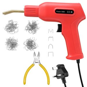 50W plastsvetsmaskin Plasticnelare 200 st Staples Hot Stapler PVC Welder Gun Automobile stötfångarunderhållsverktyg