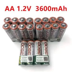 Originale 100% Nuovo ricaricabile AA 3600 AA NI-MH 1.2 V 3600MAH NI-MH 2A batteria per fotocamera