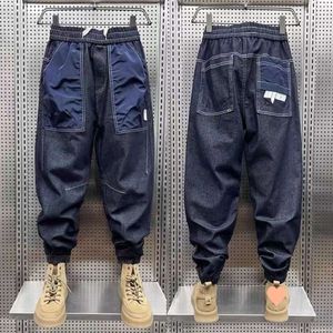 Heavyweight Blue Jeans for Men's Spring/summer New Loose and Handsome Straight Leg Pants Korean Fashion Harlan Pants