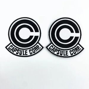 Capsule Corp Patches Wysokiej jakości haftowany taktyczny odznaka pętli wojskowej do plecaku Akcesoria odzieżowe