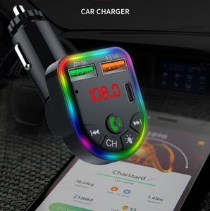 P20 15W Dual QC 3.0 Quick Charge USB-C Зарядное устройство кнопка FM-передатчик и Car USB C Зарядное устройство