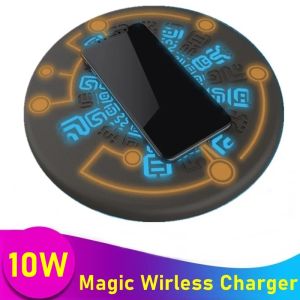 Chargers 15W Magic Array Qi Fast Wireless Charge Charging Pad Cargador Inalambrico для iPhone XS 11 12 13 Pro Max Xiaomi Samsung S20 S10