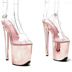 Dance Shoes Wome Fashion 20CM/8inches PVC Upper Platform Sexy High Heels Sandals Pole 109