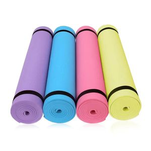 Yogamatte Anti-Skid-Faltsport-Fitnessmatte 4 mm dicker Eva-Komfort-Schaum-Yoga Matt für Bewegung Yoga und Pilates Gymnastics Mat 240325