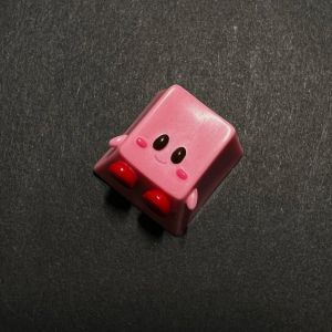 Tillbehör handgjorda personlighet Söt rosa pudding fyrkantig boxdesignharts nyckelknappar för körsbär MX Switch Mechanical Keyboard Gaming KeyCap