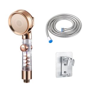 Whyy Shower Head Turbocharged Water Acqua a 3 velocità Filtro rimovibile Acqua trasparente Accessori per la doccia da pioggia