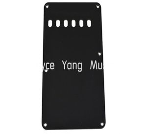 Black White 1 PLY Electric Guitar Back Plate Tremolo Cover 6Hole For Fender Strat Style Electric Guitar Pickguard 5330670