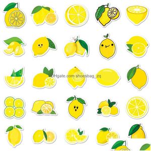 Kids Toy Stickers 50Pcs Fruits Lemon Cute Lemons Iti Sticker Skateboard Car Motorcycle Bicycle Decals Wholesale Drop Delivery Toys Gif Dhwxf