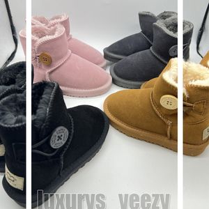 Tasman Man Woman Kid Mini Bottes platforma wełna wełna śnieg zamsz buta