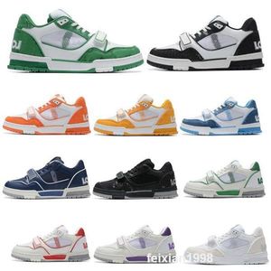 Designer Trainer Low Top Basketball Shoes For Men Women Sneaker Virgil Strap Denim Black Yellow 2024 Man Woman Scarpe Jogging Walking Size 36 - 45