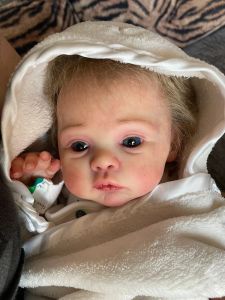 NPK 17-дюймовый новорожденный детский размер Reborn Doll Premium Premium Makeup Thermade 3D-кожа высочайшего качества коллекционной художественной куклы