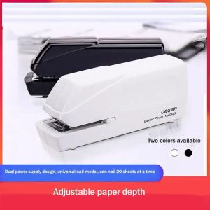 Stapler New Electric Stapler Book Cower Set Set Office Office Supply Supply Канцелярские товары 20 листов школьная бумага Геометрическая офис Stapler