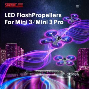 DJI Mini 3 Pro LEDフラッシュプロペラのアクセサリーLEDフラッシュブレード付きドローン2ペアアップグレードナイトクールLEDブレードミニ3アクセサリー