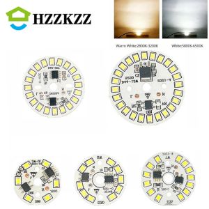 HHZKZZ AC220V-240V LED-chip för lamplampa 3W 5W 7W 9W 12W SMD 2835 Round Light Pärlor Bulb Chip Lighting Spotlight 90 Lumen/W