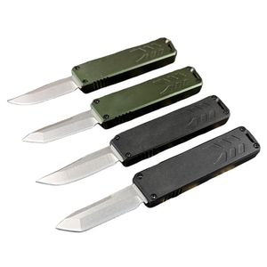 Kampanj A6723 Liten Auto Tactical Knife D2 Stone Wash Blade CNC Aviation Aluminiumhandtag utomhus camping vandring EDC Pocket Knives med butikslåda