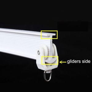 1/3/4/5/6M Flexible Ceiling Mounted Curtain Track Rail Straight Slide Windows Plastic Bendable Home Window Decor Accessories