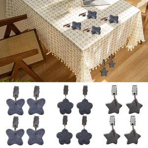 Table Cloth 4pcs Metal Tablecloth Clip Windproof Hanging Cover Decorat Butterfly-Shaped Pendants Picnics