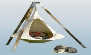 Lägermöbler UFO Form Teepee Tree Hanging Swing Chair för barn vuxna inomhus utomhus hängmatta tält uteplats camping 100 cm8672432