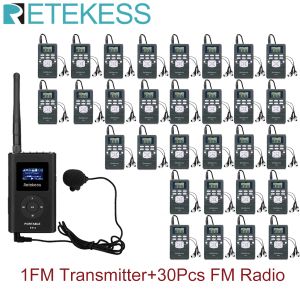 Radyo Retekess FT11 FM Verici+30pcs FM Radyo Alıcı PR13 Kilise Toplantı Eğitimine Yönelik Kablosuz Ses İletim Sistemi