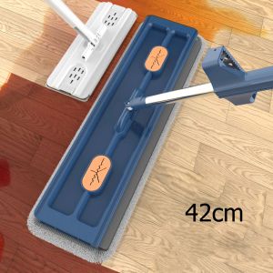 Flat Floor Clean Mop Tile Window Wooden NEW Sliding Type Self-cleaning Household Squeeze Water Lazy Dusting Tool Large Size 42CM