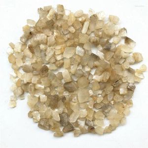 Decorative Figurines Drop 50g Natural Unpolished White Moonstone Quartz Crystal Gravel Stones Specimen Healing Crystals