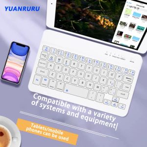 Klavyeler Kablosuz Klavye Mini Bluetooth Klavye Bilgisayarlar için Klavye Tablet Dizüstü bilgisayar için şarj edilebilir klavye Android iOS Windows Taşınabilir