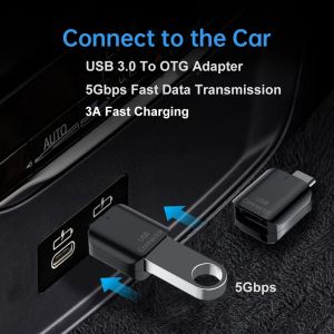 Typ C till USB OTG Adapter USB-A Dataöverföringskontakt för Samsung Galaxy S23 S22 Obs 20 Adaptador Tab S8 S7 S6-omvandlare