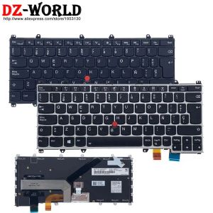 Klawiatury Las Latin SP Hiszpańska klawiatura dla Lenovo Thinkpad x380 S1 Yoga 260 370 3. 4. laptop 01AV726 01en396 00PA134 01AV719 01en389