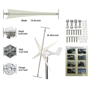 Factory price 600w 48v Wind Turbine Generator With Waterproof Wind Controller for Home Use Low Start-up Windmill Speed