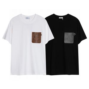 Yaz erkek kadın tasarımcılar tişörtler gevşek büyük boy tees giyim moda üstleri mans rahat göğüs mektup gömlek sokak şort kol kıyafetleri erkek tişörtler s-xl #009